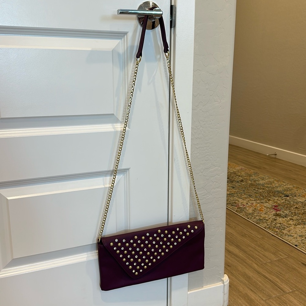 NWOT | Purple & Gold Crossbody